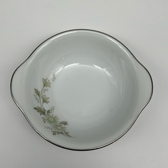 Noritake Soroya 6853 6”‎ Cereal Bowl Light Green Daisy Platinum Banded - Picture 1 of 9